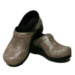 Dansko Women's Iridescent Leather Clogs